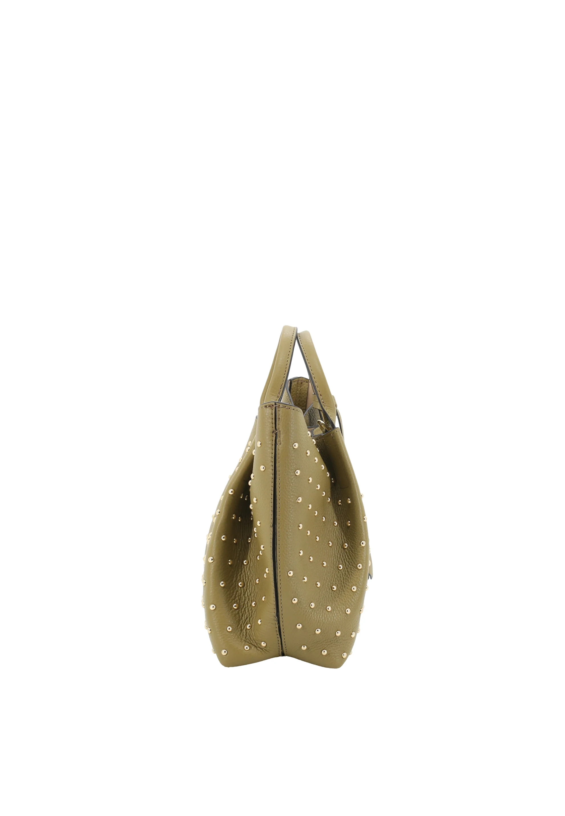 Shopper ESSENTIAL studs small Leather Agave Standard