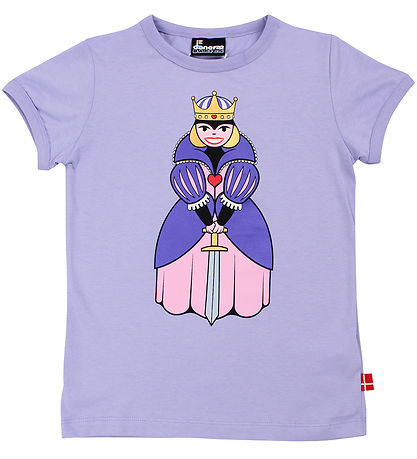 Danefæ T-Shirt - Danebasic - Lila Königin Dein Freund