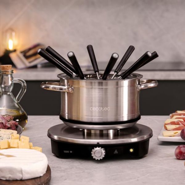 Cecotec Fun Gourmetfondue Advance com 1500 W e 8 Garfos