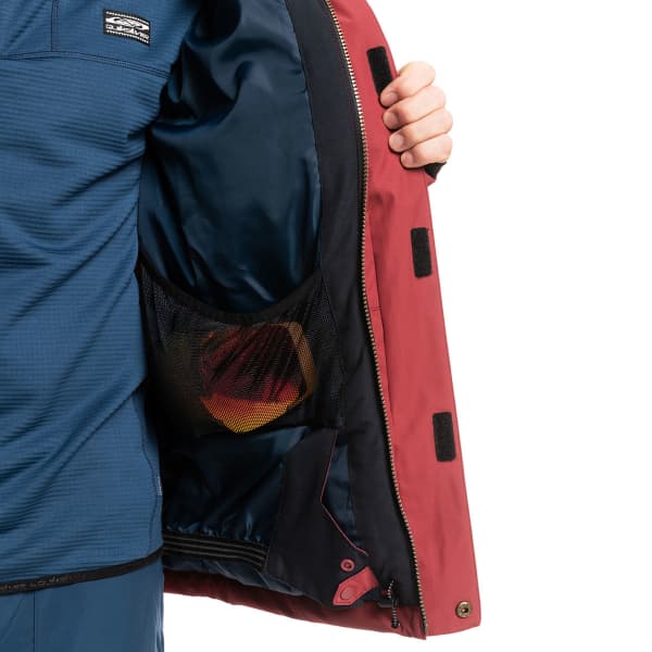 Veste de ski QUIKSILVER MISSION SOLID JK RUBY WINE