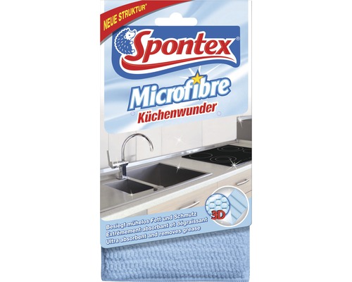 Spontex Microvezel Keuken Wonder 3D 11,5x21,5x2 cm