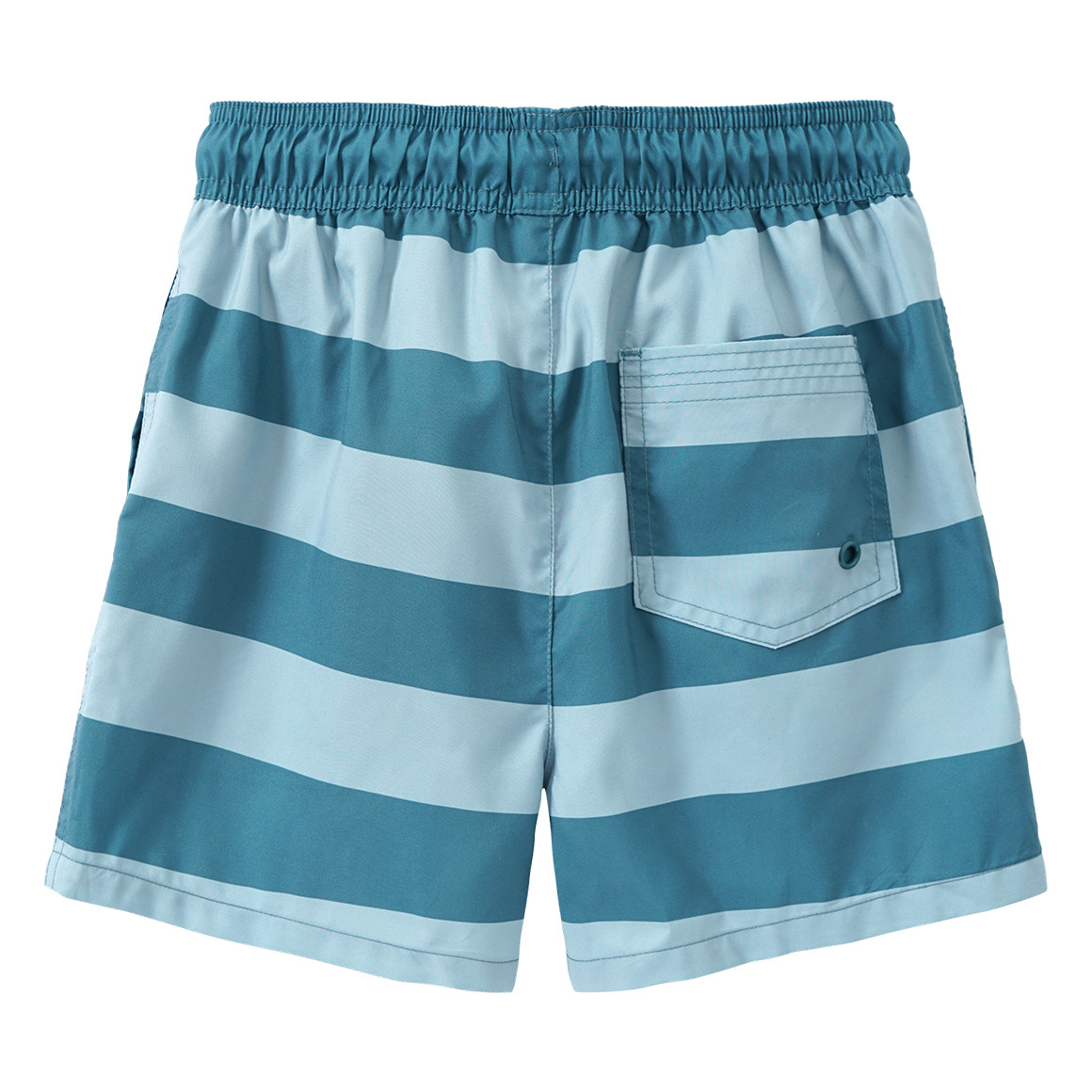 Famy Jungen Badeshorts mit Streifen dunkeltürkis / helltürkis