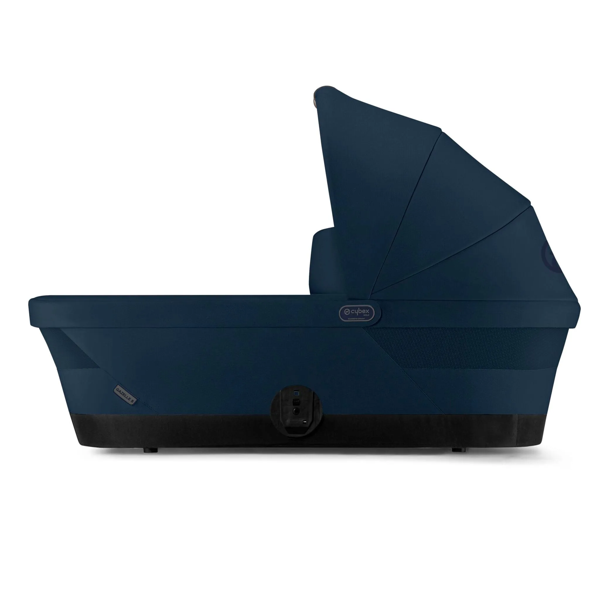 Cybex Poussette Double Gazelle S 2 – Châssis argent  Nacelle Bleu Océan