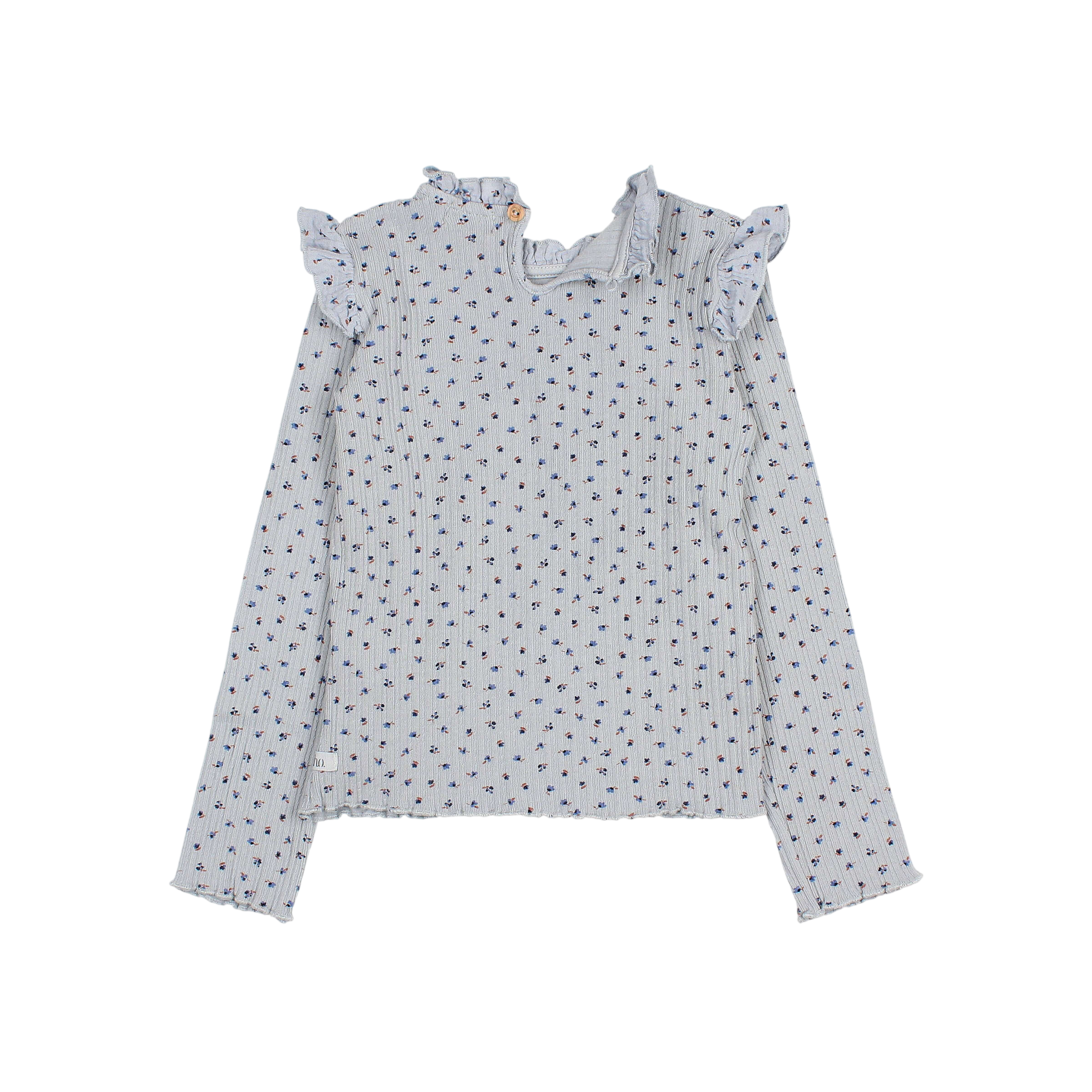 Langarmshirt Fall Rib Soft Blue