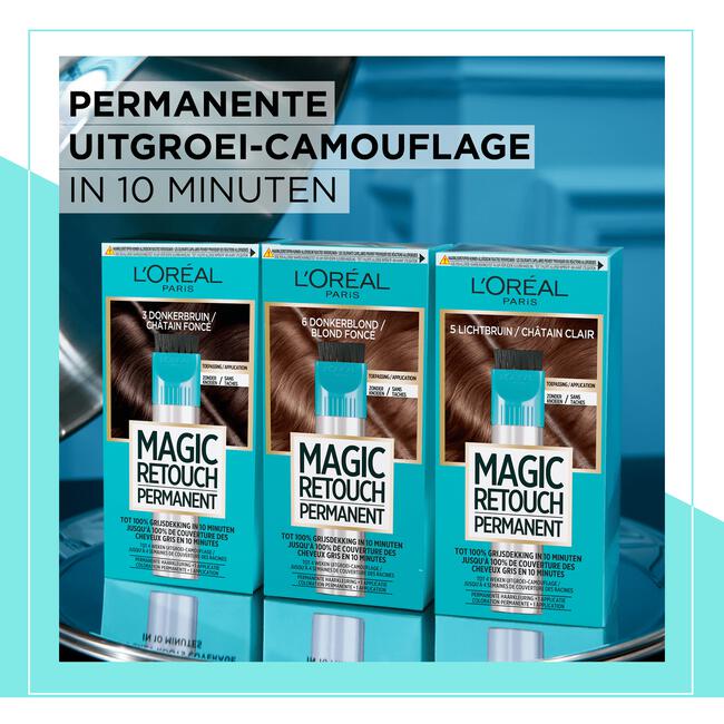 L'Oréal Paris Magic Retouch Permanente Haarverf 4 Middenbruin