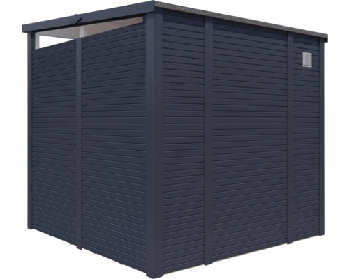 Bertilo Woodline tuinhuis met lessenaarsdak en vloer, 226 x 240 cm, antraciet