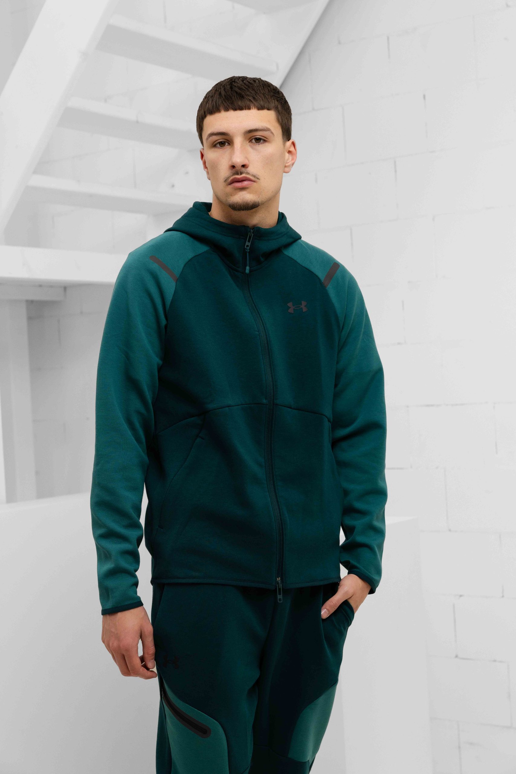 Under Armour Unstoppable Fleece Trainingspak Heren Groen