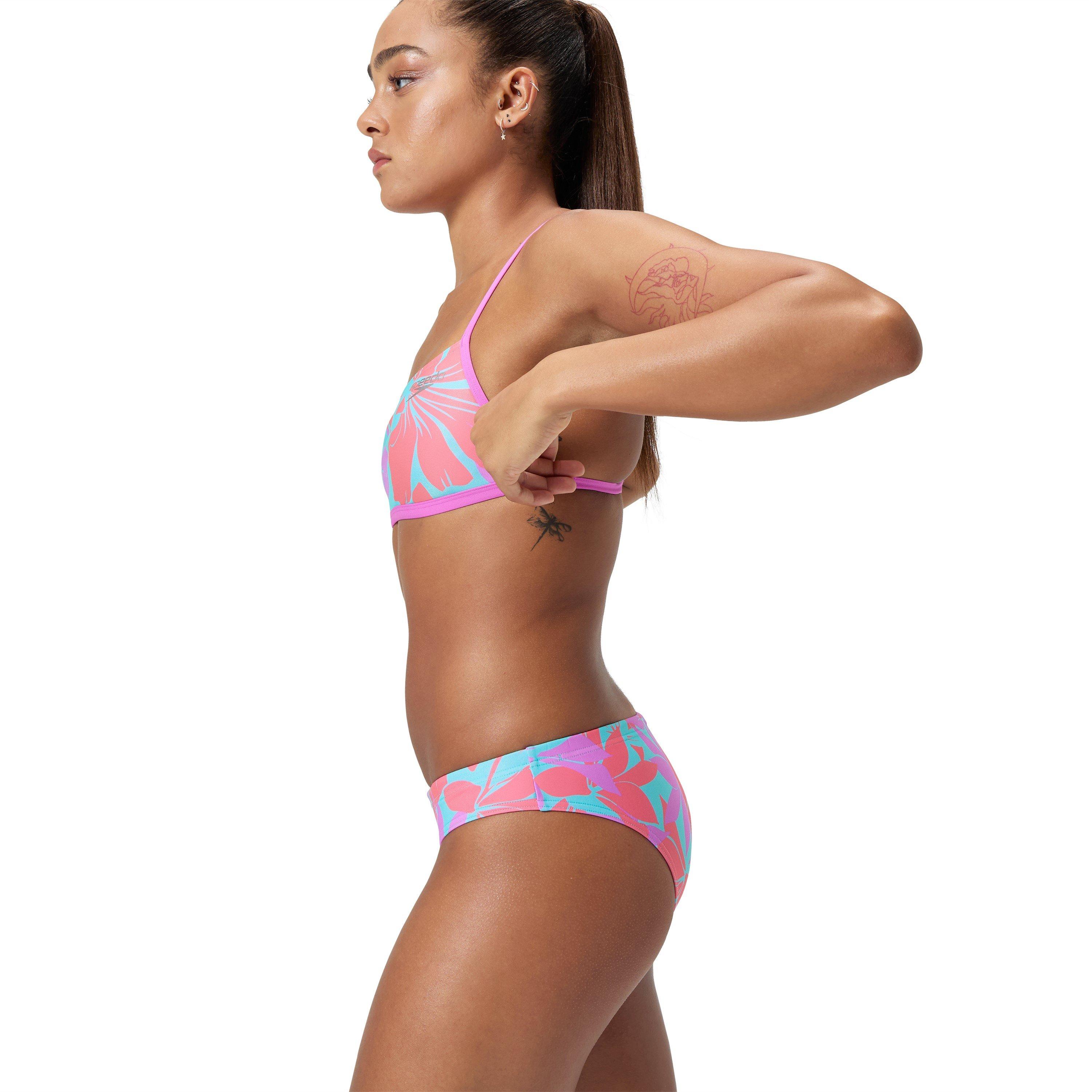 Speedo Womens Allover Digital Hipster Brief