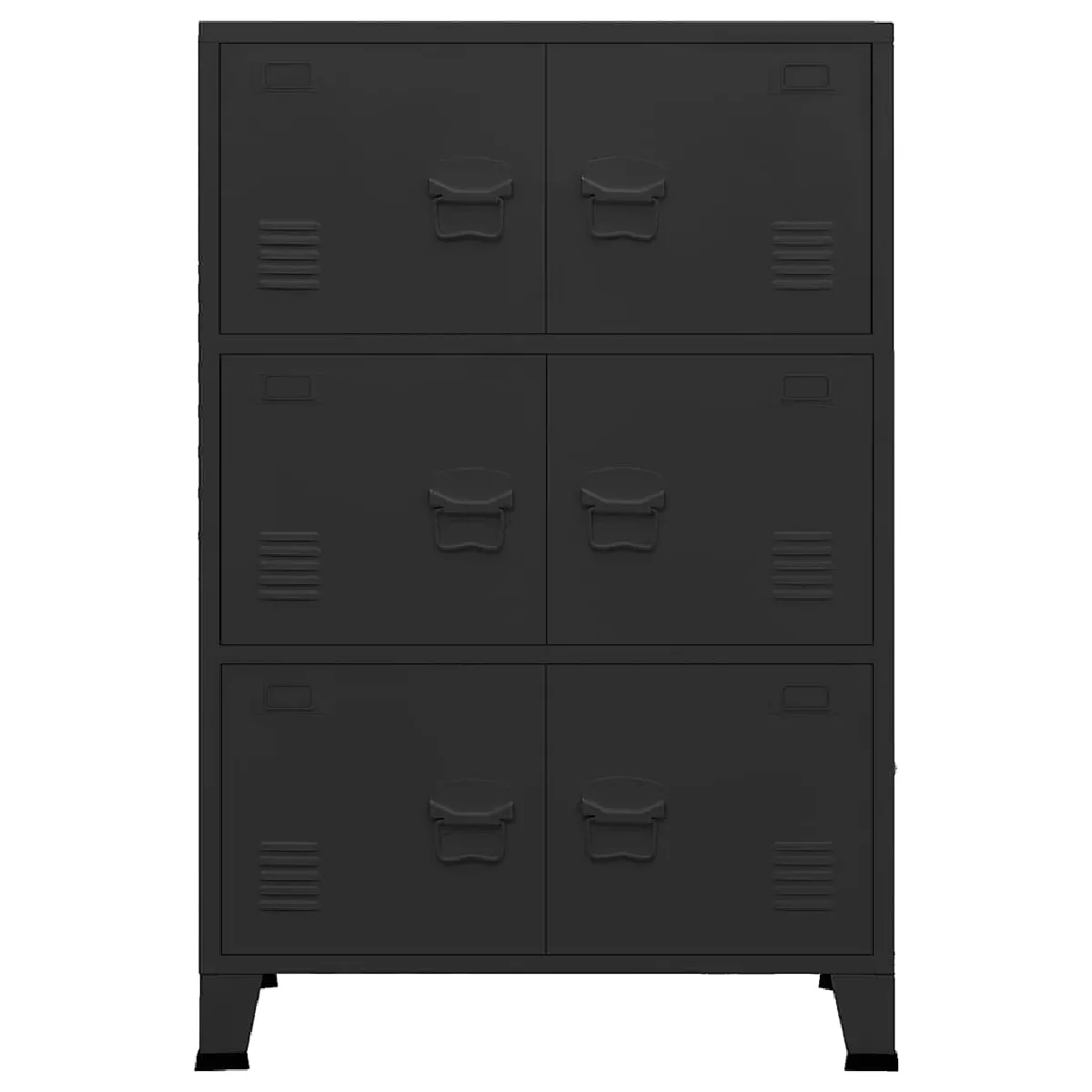 VIDAXL Coffre industriel - Noir