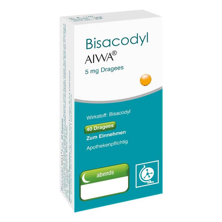 Bisacodyl AIWA 5 mg magensaftresistente Tabletten, 40 St