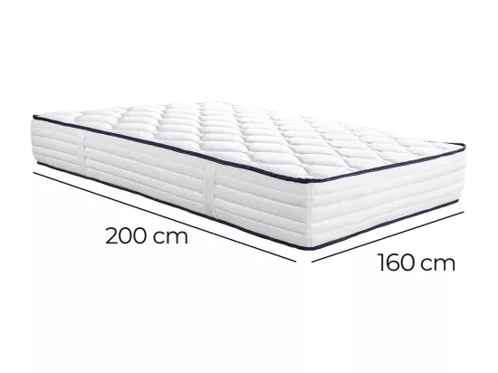 Matelas CUBA 180x200 cm à ressorts ensachés, en mousse haute densité, indépendance du couchage, face été/hiver, épaisseur 27cm