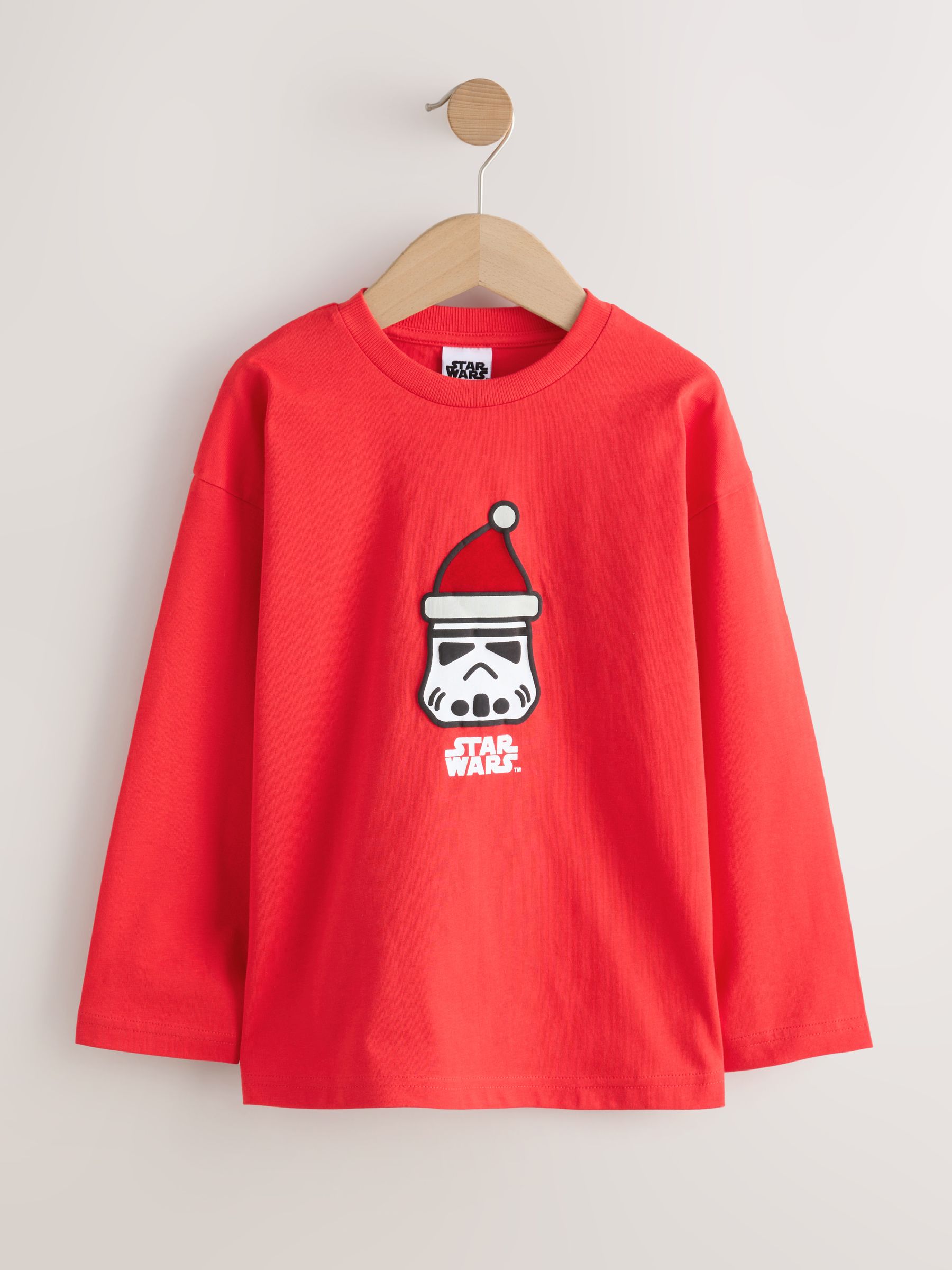 Rood Star Wars™ - Kerst-T-shirt met lange mouwen (3-16jr)