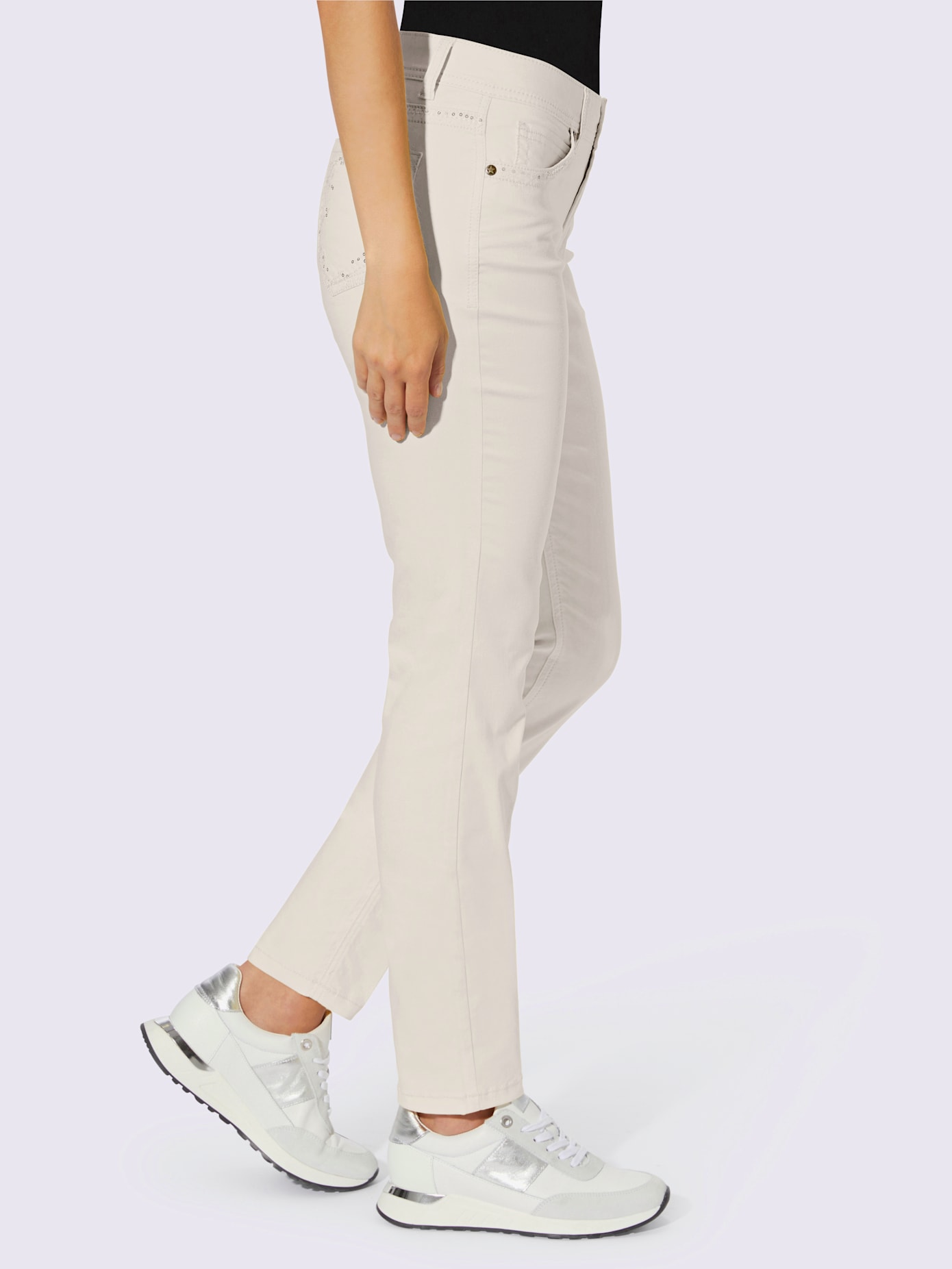 Jeans effet ventre plat coupe skinny