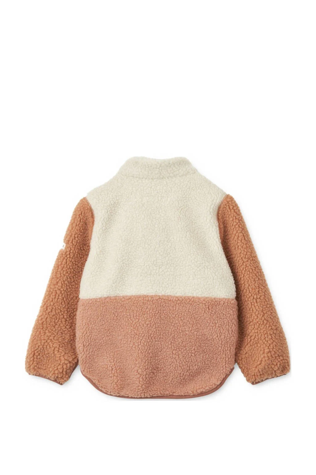 Liewood teddy tussenjas Nolan roze/wit