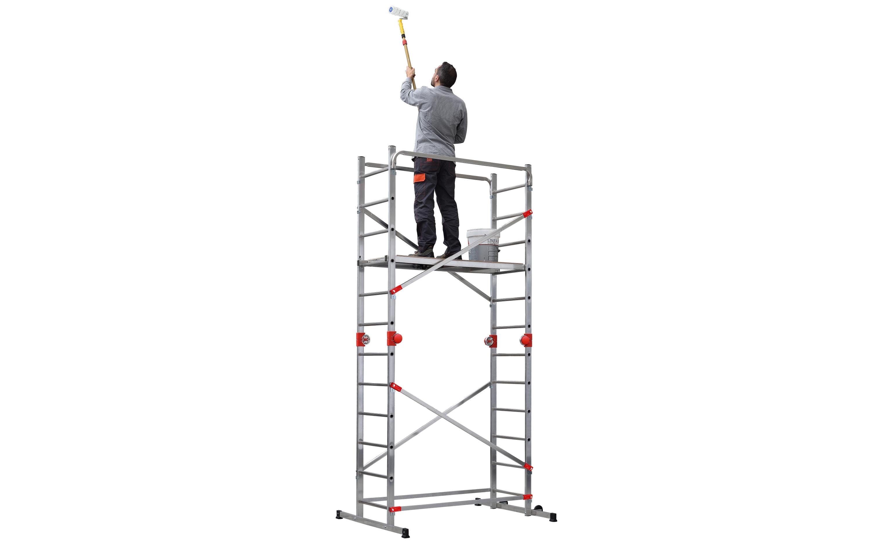 Gerüst Fast & Lock Combi 5, 12 Stufen<br>Gerüst und Leiter in einem