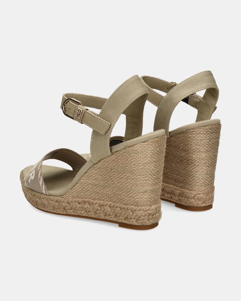 Tommy Hilfiger Sport Webbing Wedge Sleehak  - beige