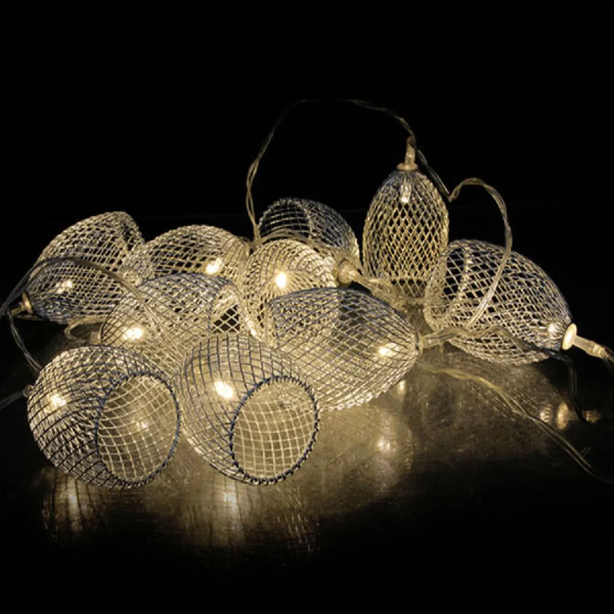 The Home Deco Factory The Home Deco Guirlande LED Métal Cage
