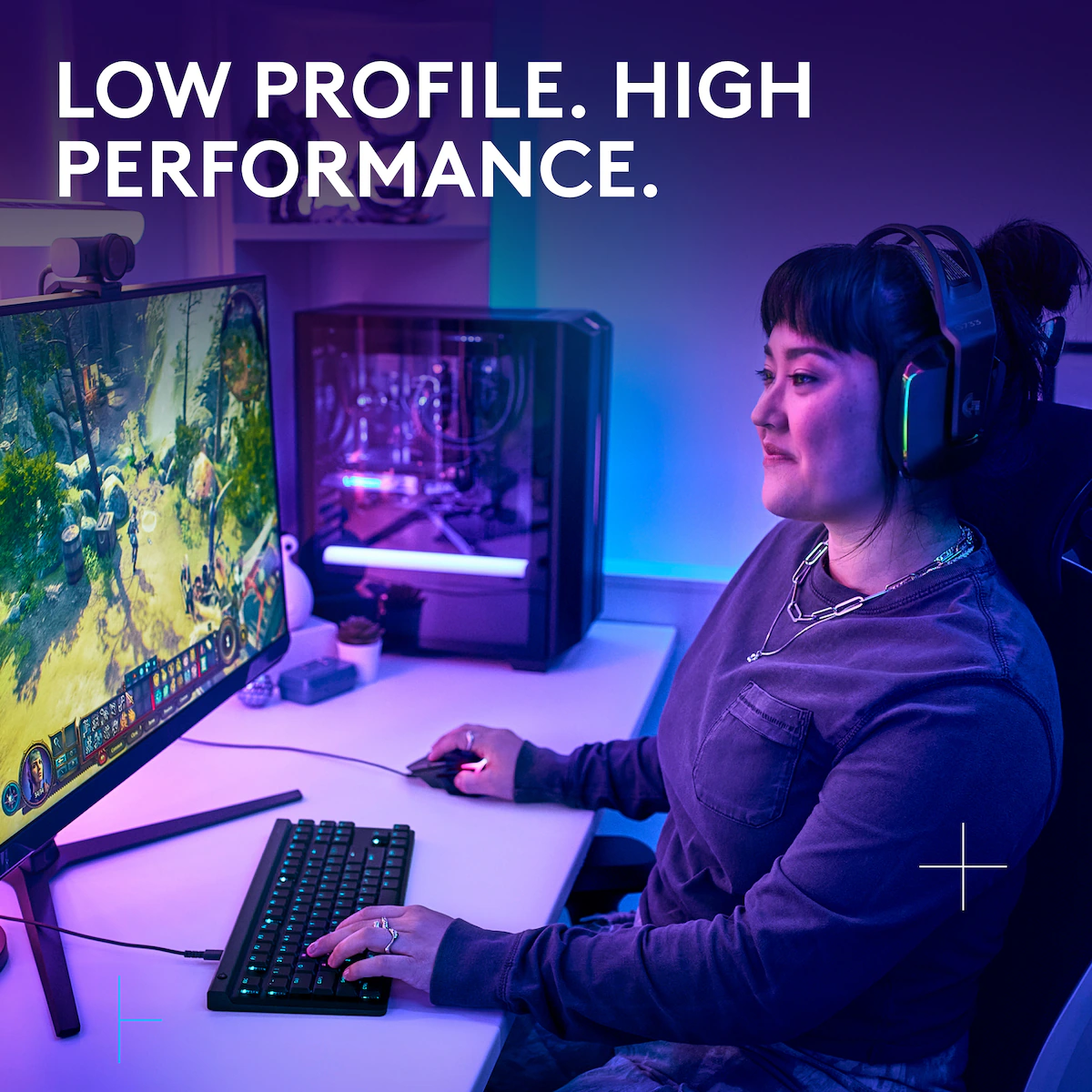 Logitech G G515 gamingtastatur (tactilt, sort)
