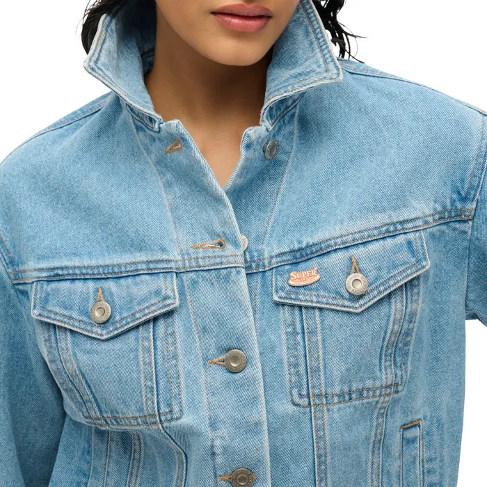 Superdry Embellished Denim Jas Dames