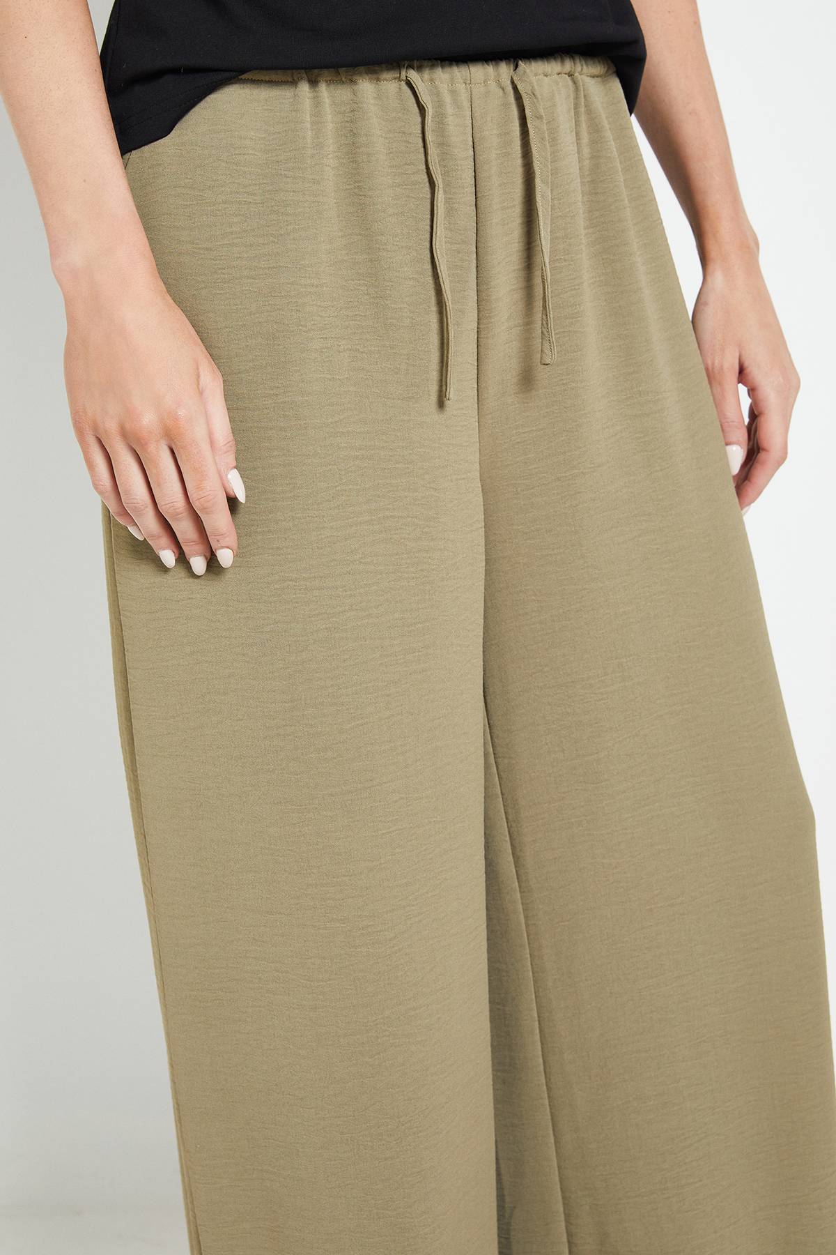 Wallis Pantalon Tissé À Cordon Avec Ceinture Élastique