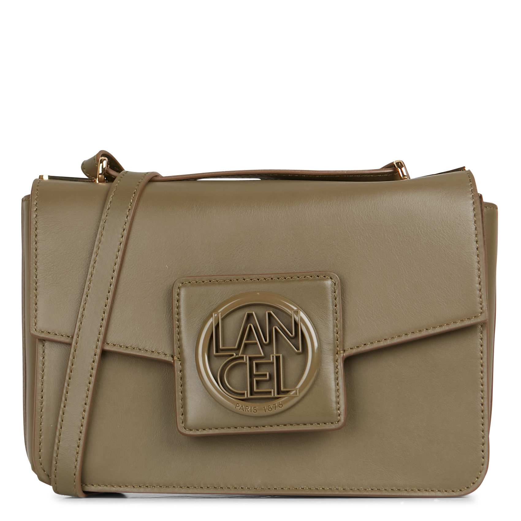 ROXANE - Sac bandoulière en cuir lisse | Kaki