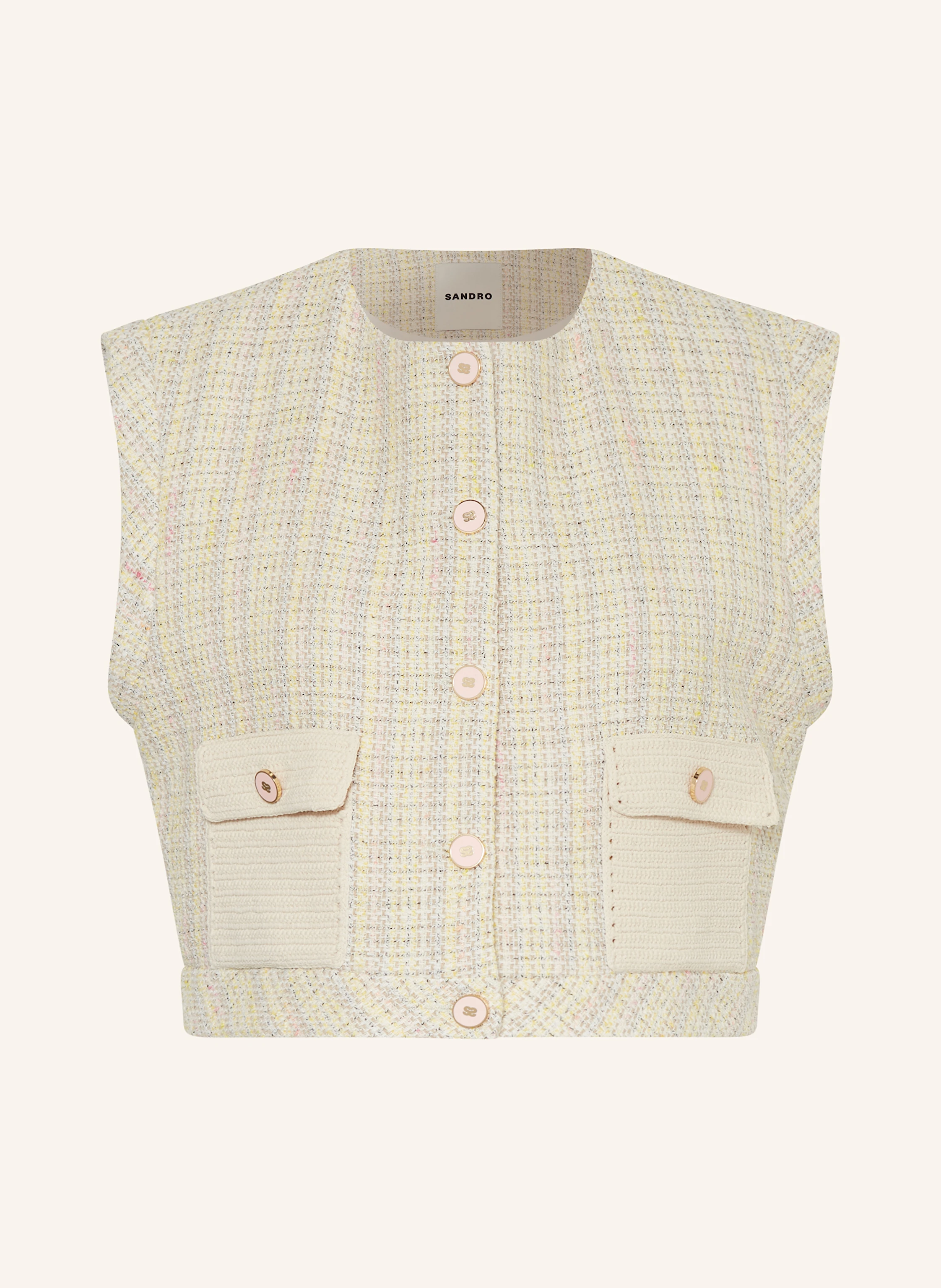 SANDRO Tweed-Weste