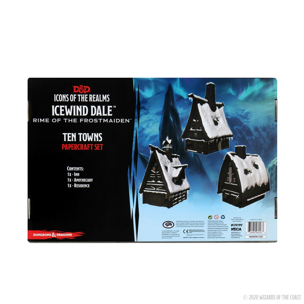 D&D Icewind Dale Icons of the Realms - Ten Towns Papercraft Set
