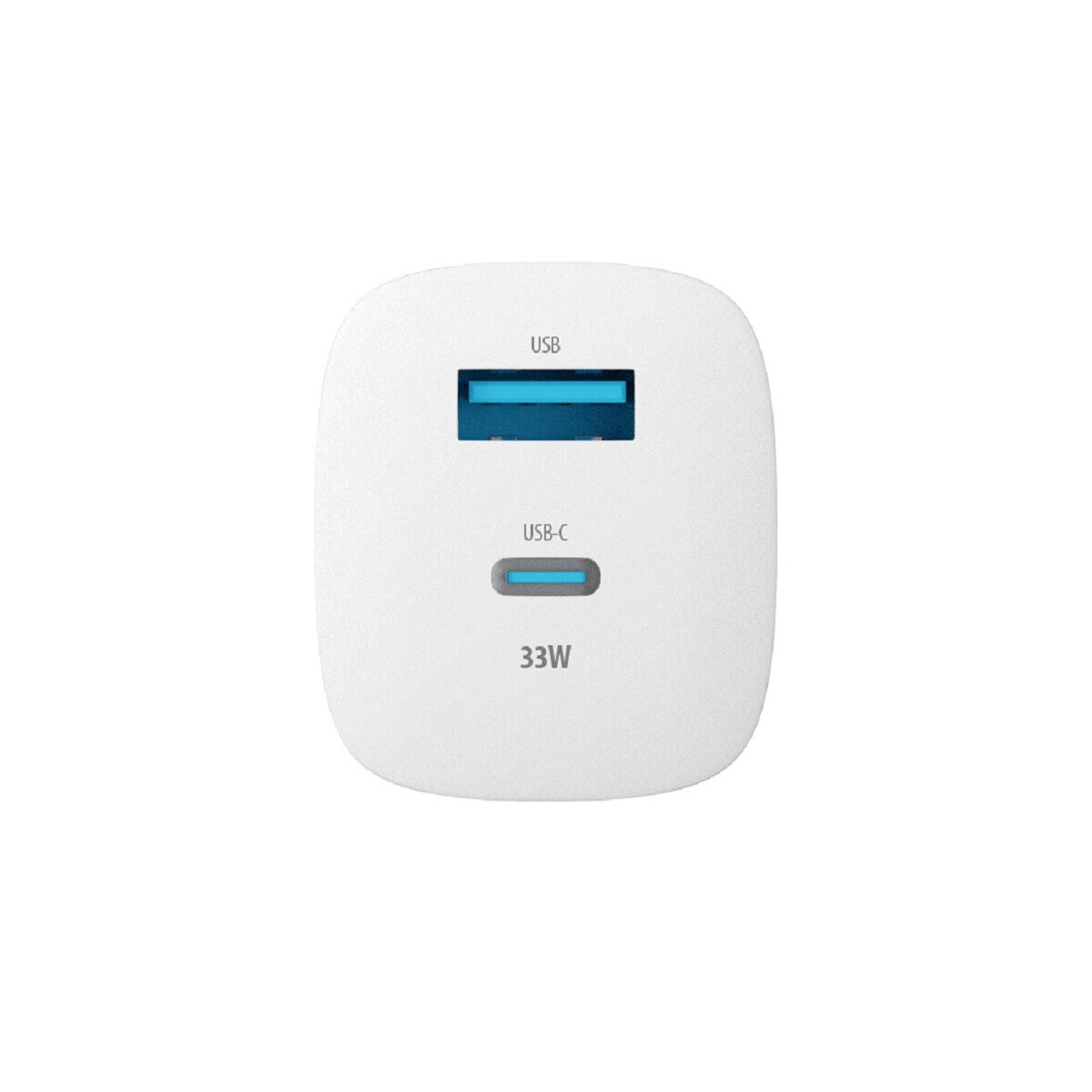 Forever TC-05 GaN PD QC Netzladegerät 1x USB-C 1x USB 33W Handy-Ladege