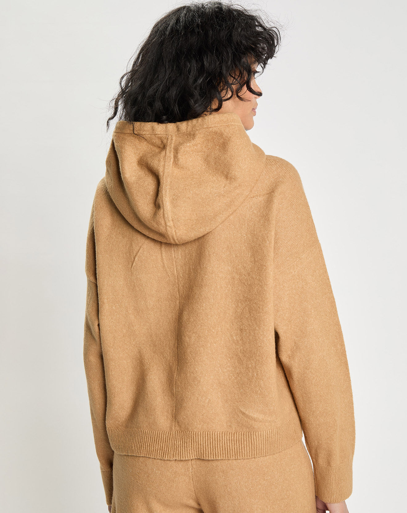 Tommy Hilfiger Pull à capuche Flex camel