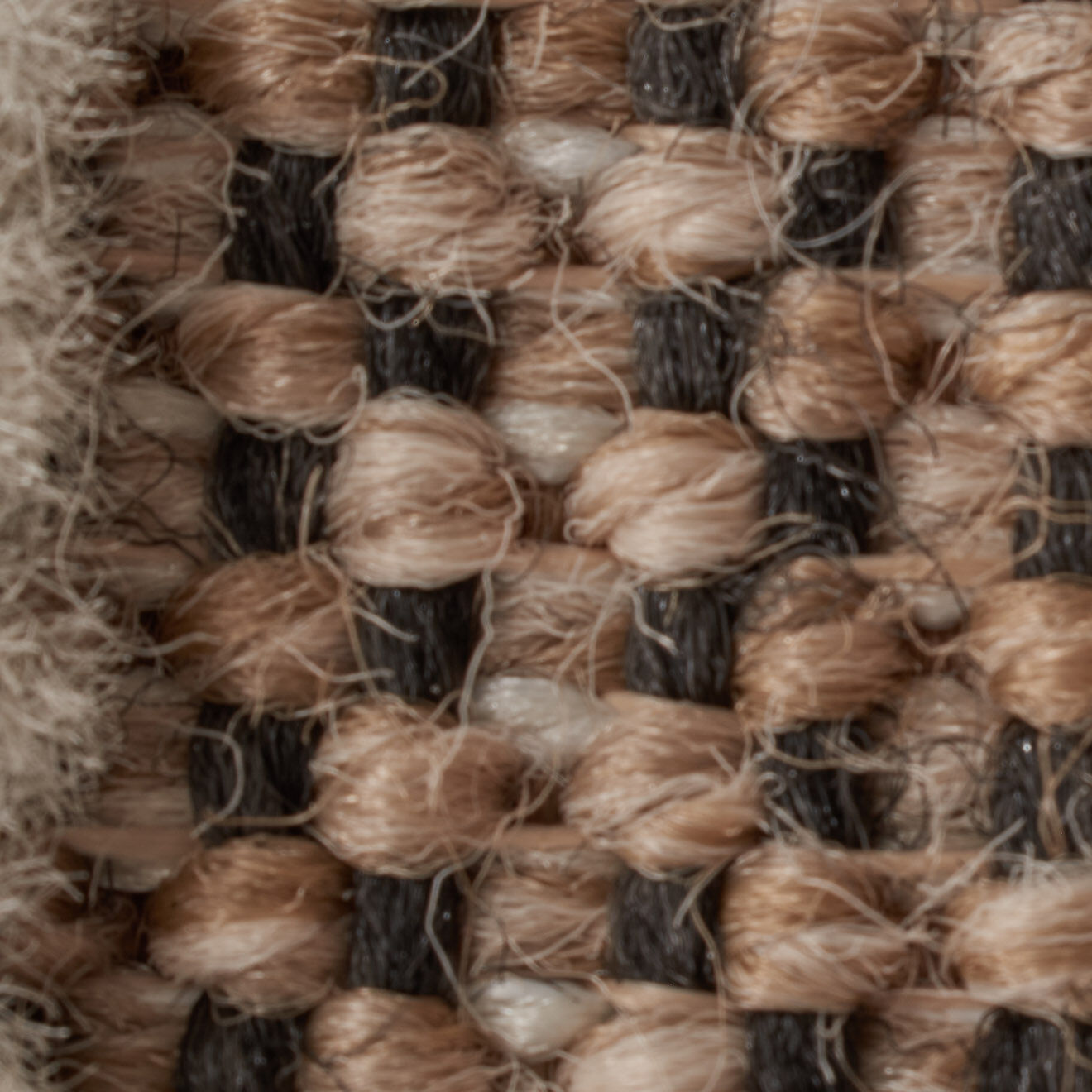 Nazar Rugs Tapis aspect jute TULUM 9062 noir - 120x170 cm