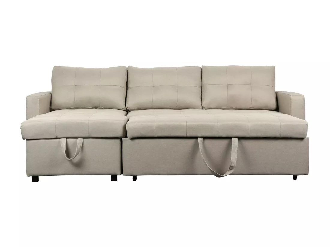 Canapé d'Angle Convertible Tissu 