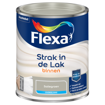 Flexa Strak in de Lak binnenlak zijdeglans saliegroen 750 ml