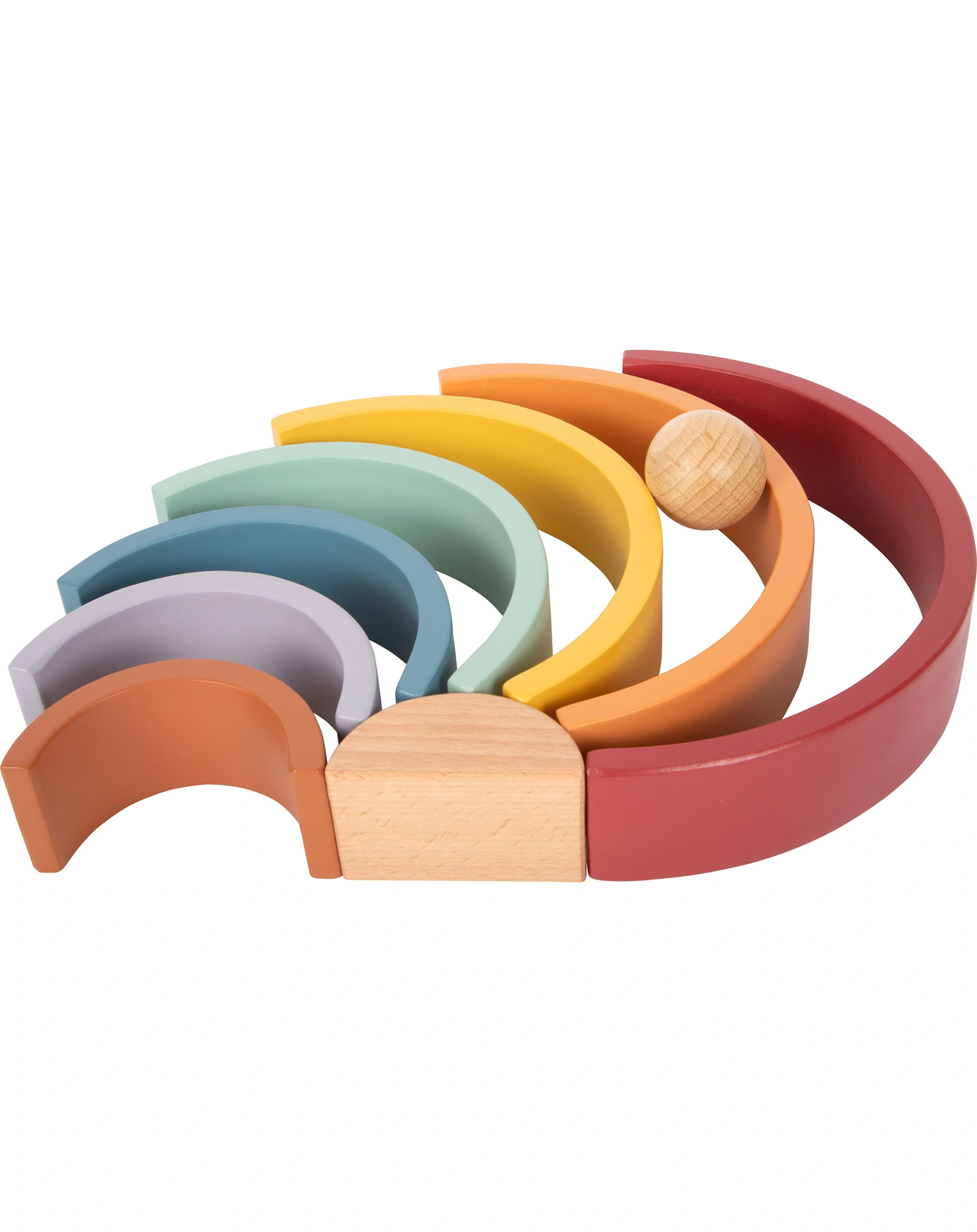 Holzbausteine REGENBOGEN SAFARI 9-teilig