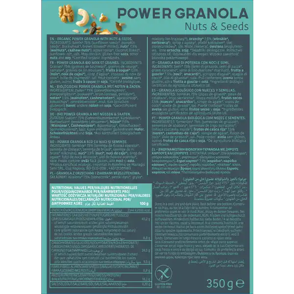 Bio Power Granola Nuts & Seeds