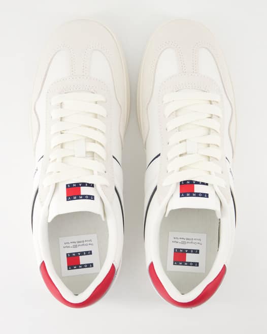 Tommy Hilfiger TJM Leather Retro Sneaker in Beige