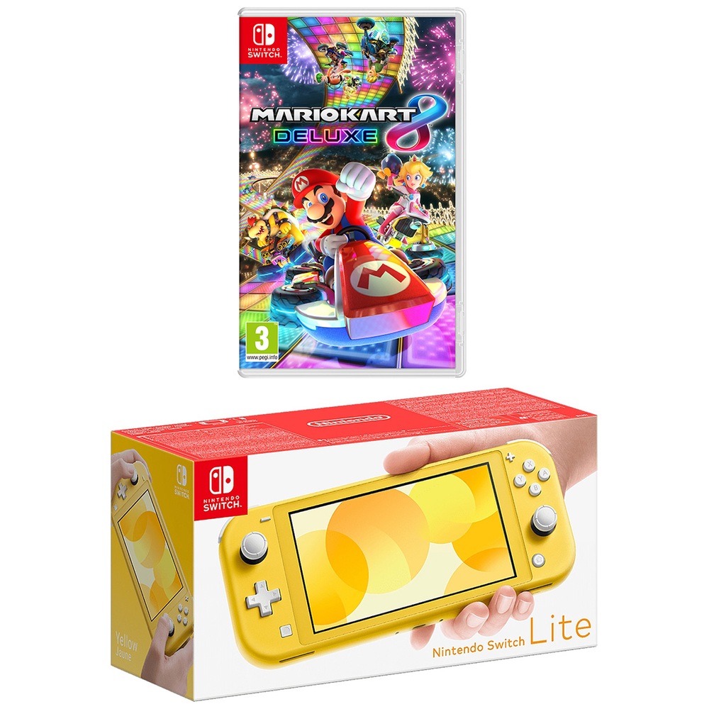 Nintendo Switch Lite Gelb & Spiel auswählen