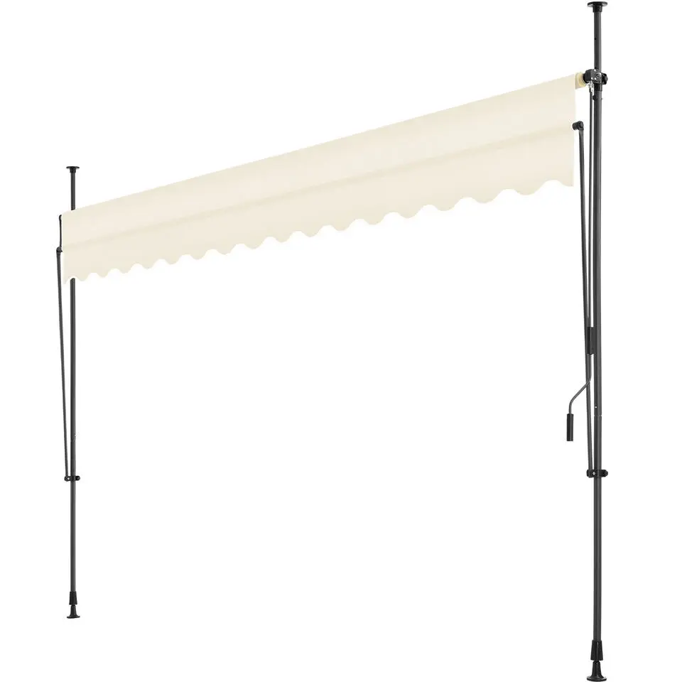 tectake Klemluifel met zwengel, in hoogte verstelbaar, Beige