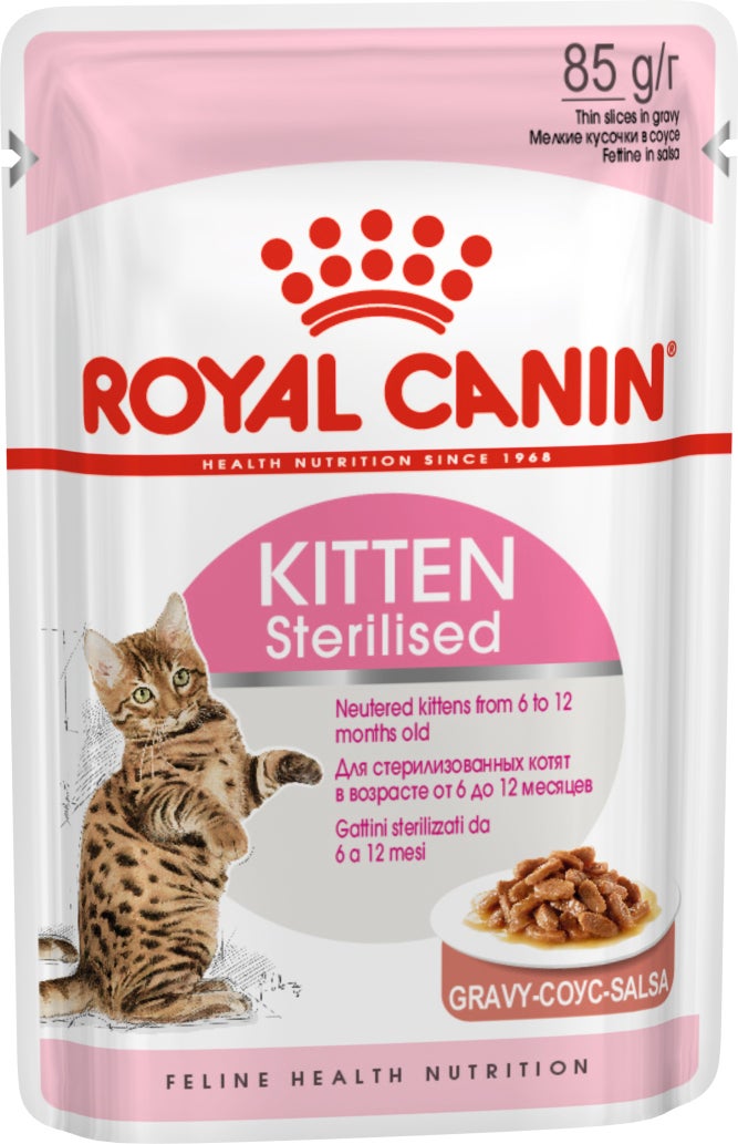 Royal Canin kattenvoer in saus gesteriliseerde kittens 85 g 12 stuks