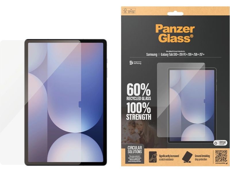 Panzerglass Ultra Wide Fit Galaxy Tab S7 /S8 /9 /S9  FE/S10 Displayschutz für das Samsung Galaxy Tab S7 /S8 /9 /S9  FE/S10