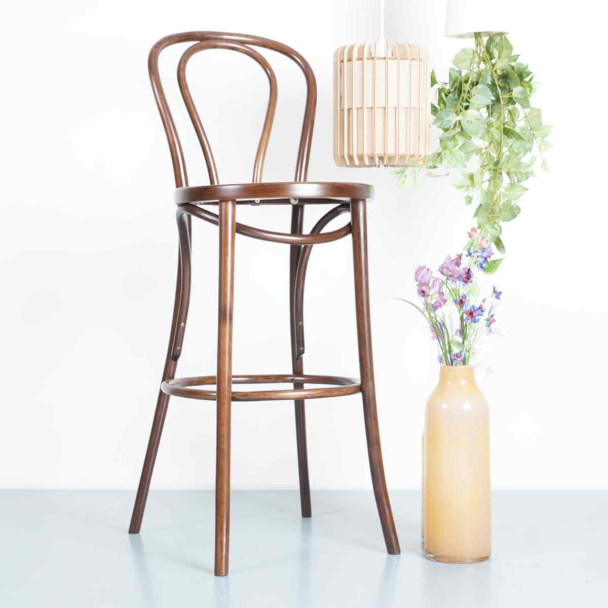 Vienna kruk zwart - 75 cm