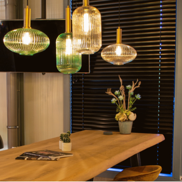 Lucide hanglamp Maloto groen Ø30 cm