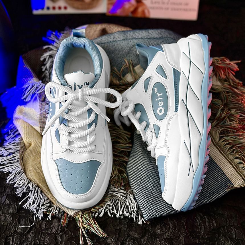Tanzanite - Platform Paneel Sneakers
