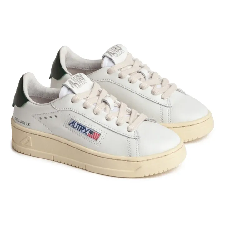 Autry Baskets Kids Medalist Low Cuir | Vert foncé