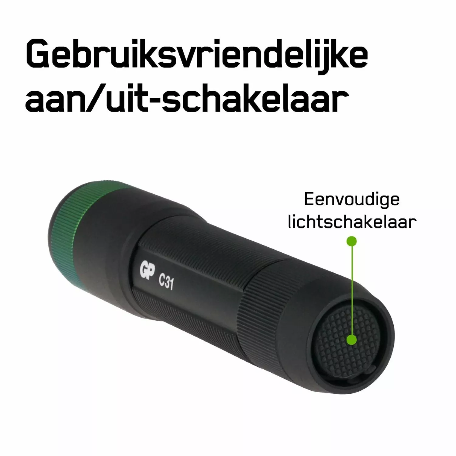 GP C31X Zaklamp - 100lumen - 1XAA - 75m - 260GPACT0C31X000