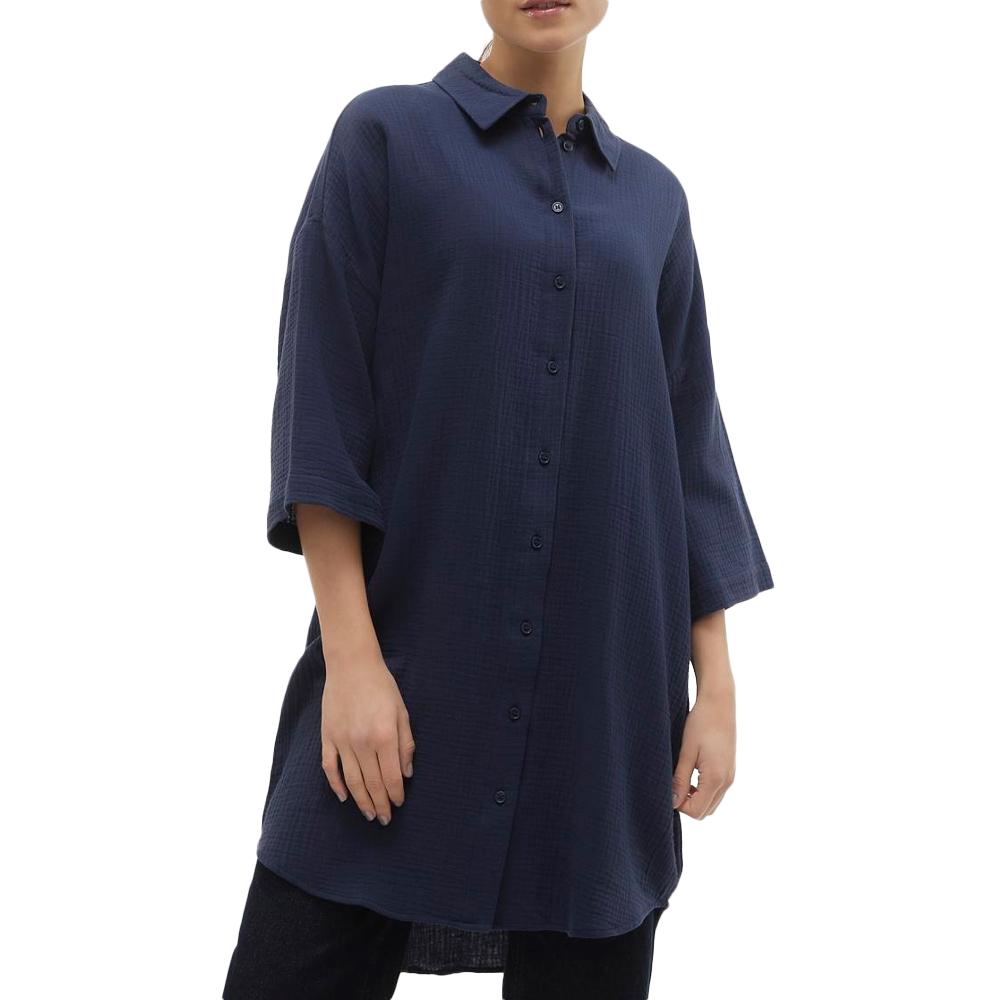 Vero Moda Robe Chemise Marine Femme Vero Moda Natali