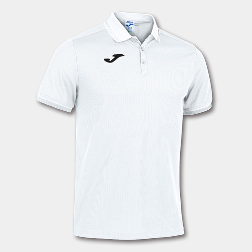 Camisa polo de manga curta Joma Campus III, branca