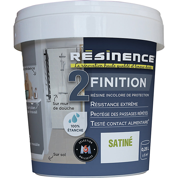Résine multisupports Résinence Deco incolore satin 250ml