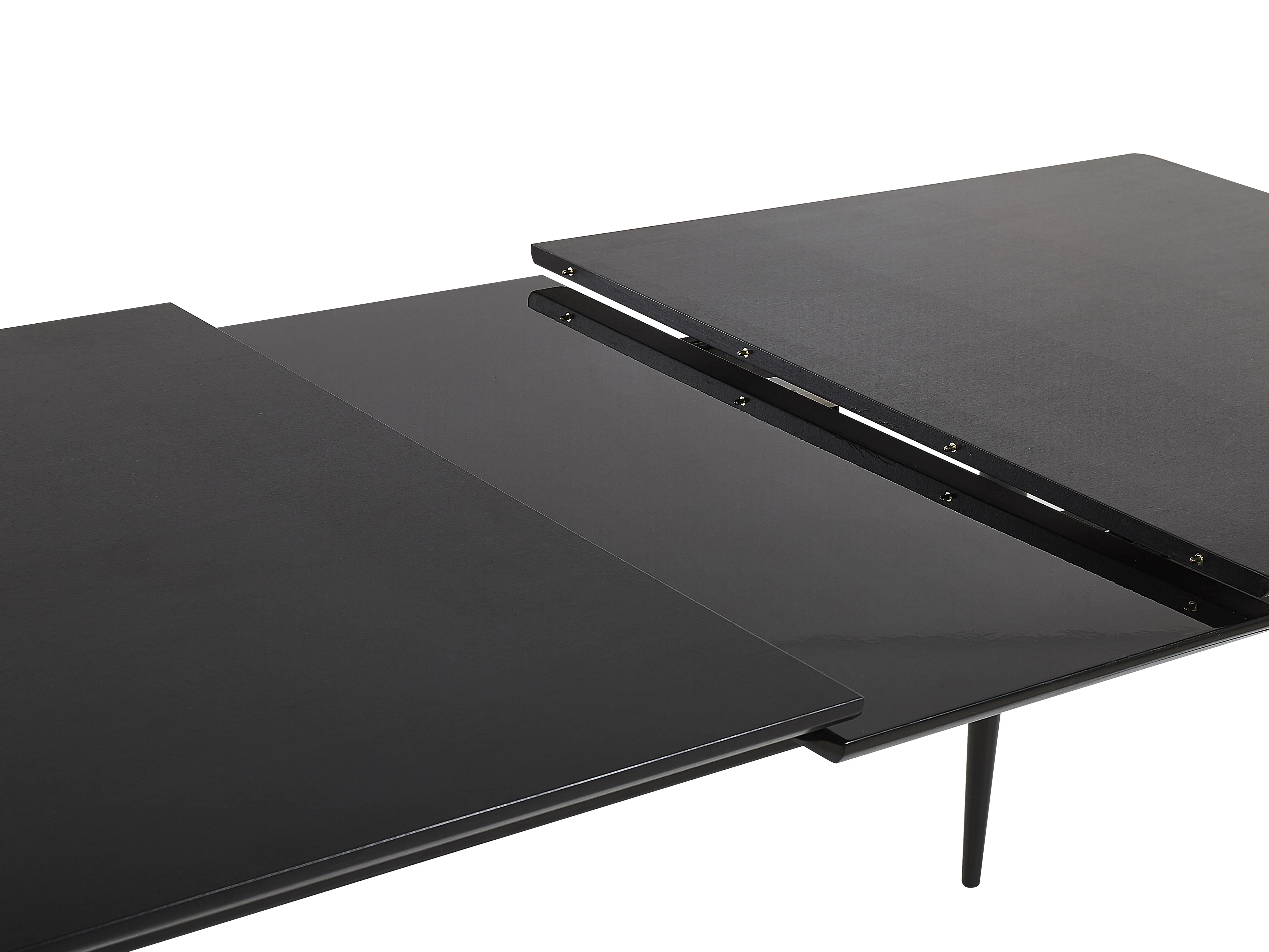 Eettafel uitschuifbaar MALDON Zwart 90 cm 160/200 cm