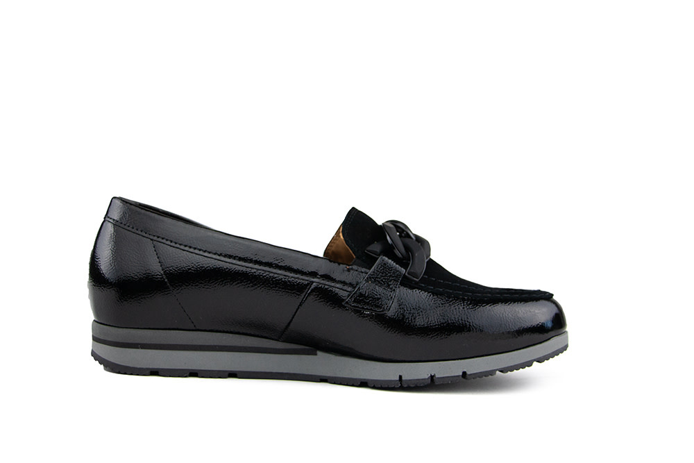 Gabor Loafer Ketting Schwarz Lack