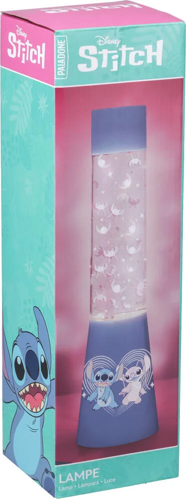 STITCH ET ANGEL - LAMPE GLITTER FLOW 33 CM
